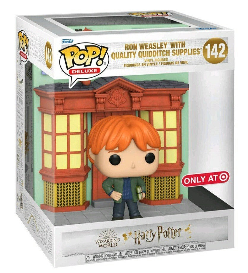 Funko Pop! Movies Harry Potter Ron Weasley With Quality Quidditch Supplies #142 Target Exclusive