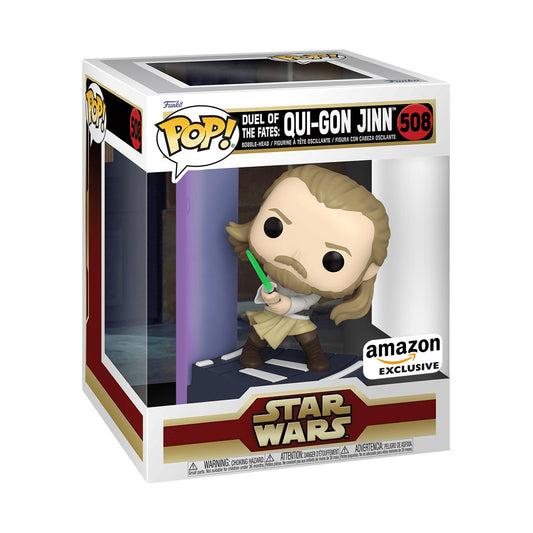 Funko Pop! Star Wars Duel Of The Fates Qui-Gon Jinn #508 Amazon Exclusive