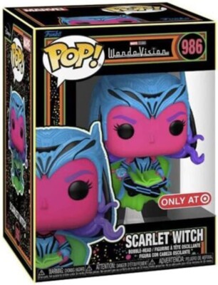 Funko Pop! Televisoin Marvel WandaVision Scarlet Witch #986 Target Exclusive Black Light