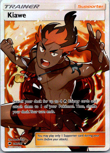 Pokemon Kiawe 116a/147 Yellow A Alternate Art