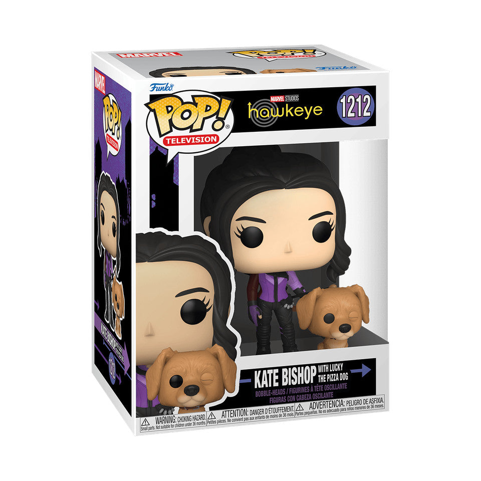 Funko Pop! Marvel Kate Bishop w Lucky The Pizza Dog (Hawkeye Show) #1212