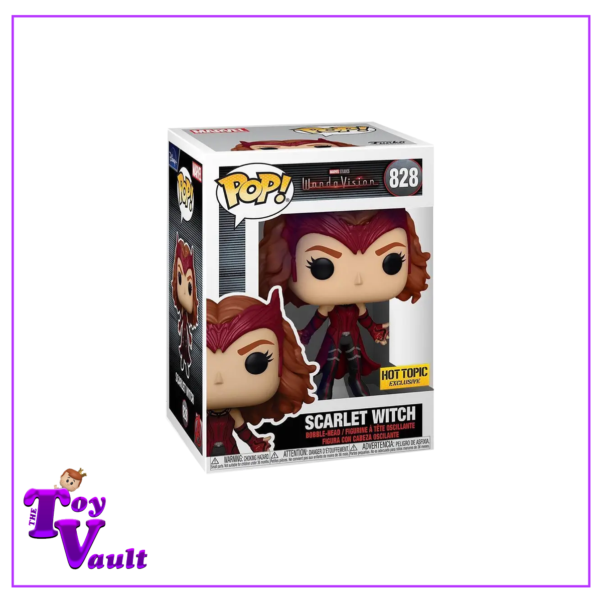 Funko Pop! Marvel Wanda Vision - Scarlet Witch #828 Hot Topic Exclusive