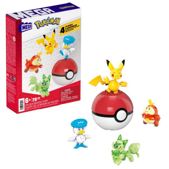Mega Blocks Pokemon Paldea Region Team Model Kit