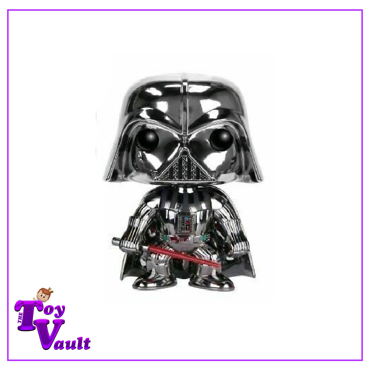 Funko Pop! Star Wars Blue Box - Darth Vader #01 (Chrome) Hot Topic Exclusive