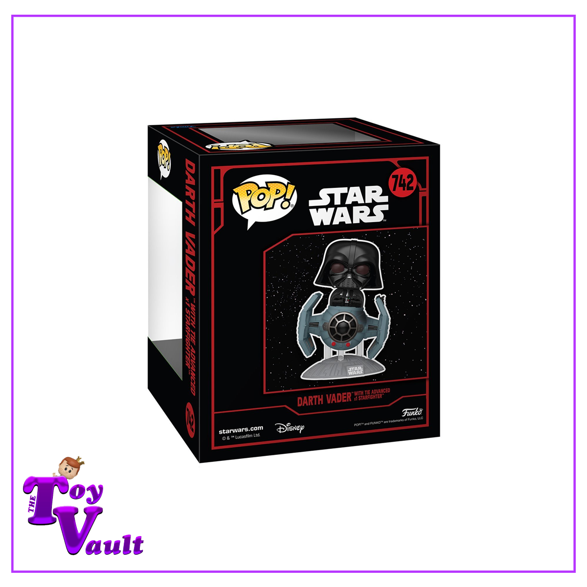Funko Pop! Star Wars The Dark Side - Darth Vader with TIE Fighter #742 Deluxe Ride