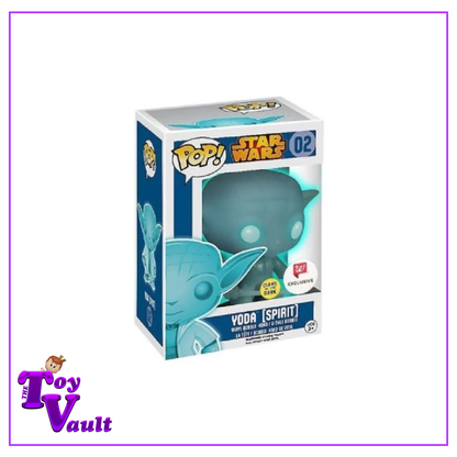 Funko Pop! Star Wars Blue Box - Yoda (Spirit) #02 Glow in the Dark Walgreens Exclusive